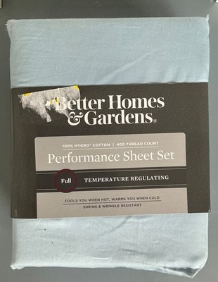 Better Homes & Gardens Performance Sheet Set   FULL 100% Hygro cotton