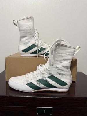 Adidas Box Hog 4 Boxing Shoes Men's 5.5 / Women 6.5 White Green Gold IH2731 NWT