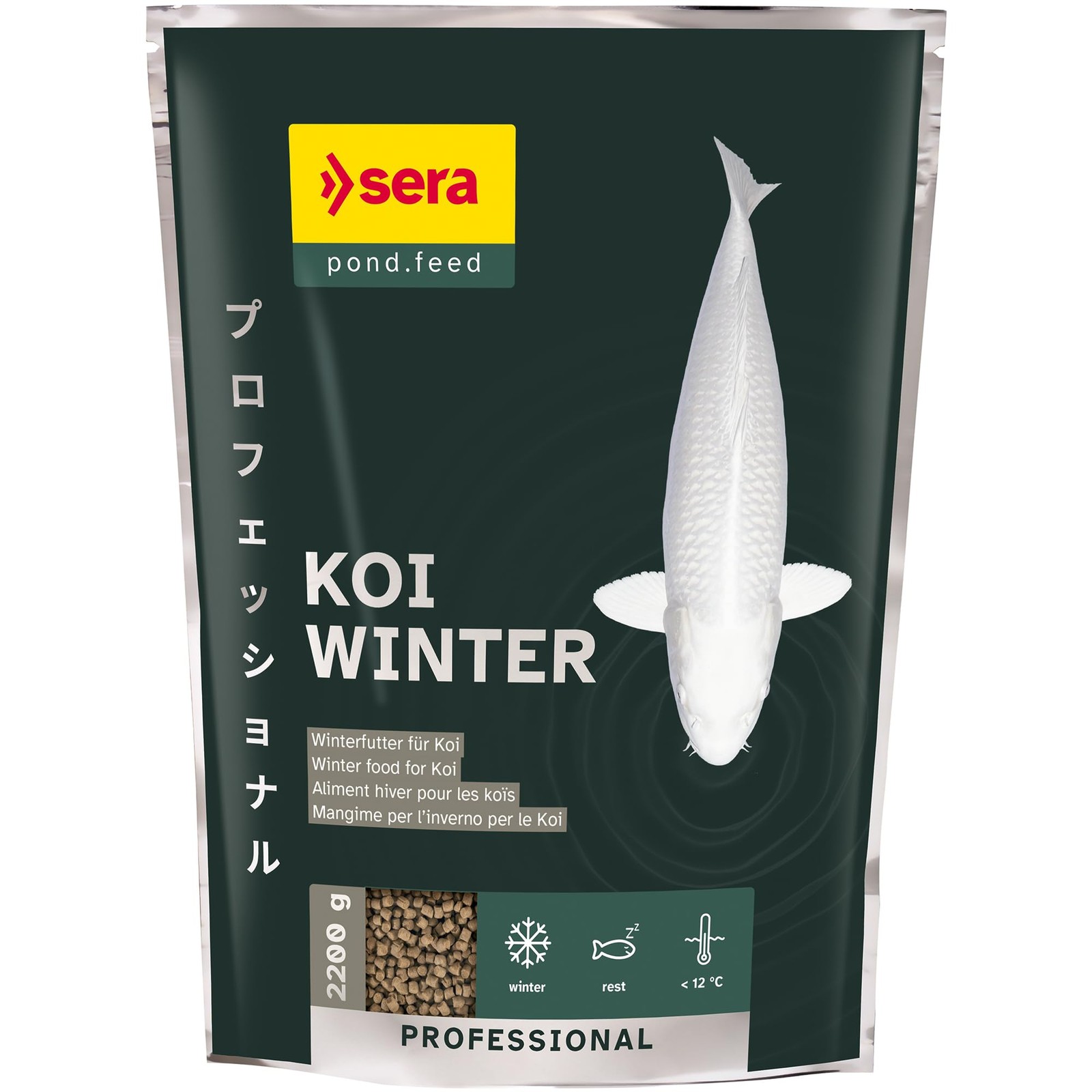 Nourriture carpe Koi Professional Winter 2.200g aliment hiver eau moins de 12°C