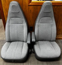 97-25 Chevy Express/GMC Savana Van Pair LH&RH Gray Cloth Power Bucket Seat