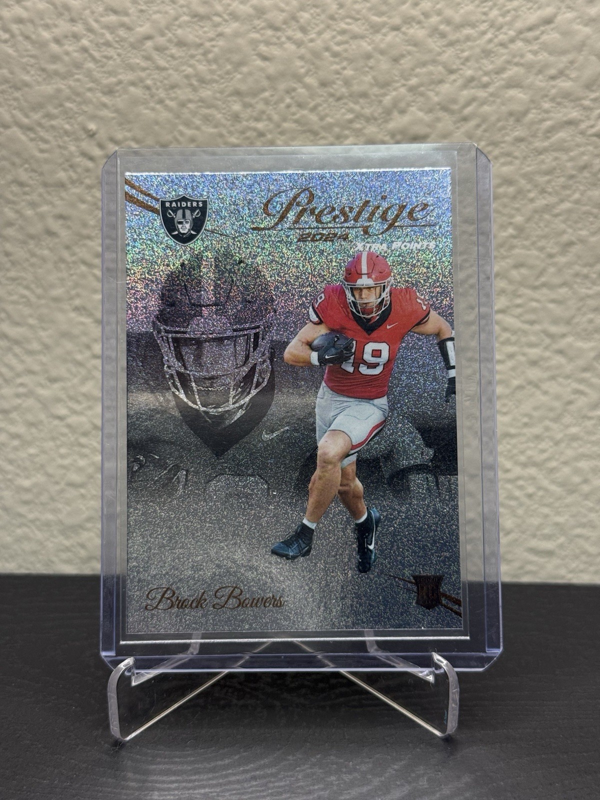 2024 Panini Prestige - Rookies Brock Bowers #305 Xtra Points Galaxy (RC)