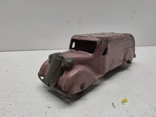 Marx Pink Greyhound Bus Pressed Steel