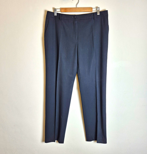 Giorgio Armani, Vintage 90s Giorgio Armani IT 46 UK 14 Black 100% Wool Smart Dress Trousers