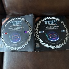 TOSY Flying Disc 16 Million Colors, Auto Light-Up, Rechargeable Disc Lot Of 2