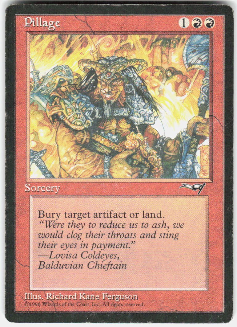 Pillage 113 Uncommon Alliances Magic: The Gathering Heavily Played