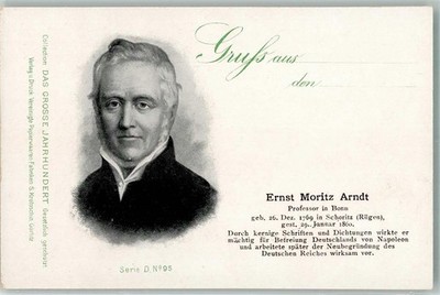 10733464 - Ernst Moritz Arndt Das Grosse Jahrhundert Serie D Nr. 95 Prominente
