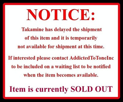 Takamine CTP 2 Cool Tube PreAmp NOS with How To Use Tutorial