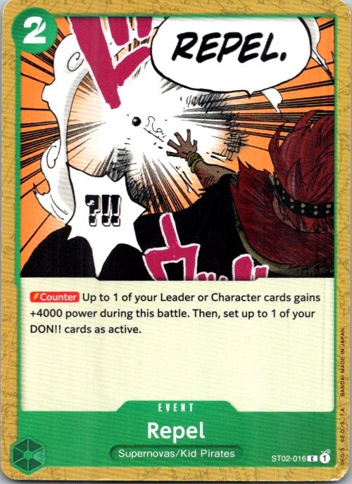 Repel Starter Deck 2: Worst Generation ST02-016 NM