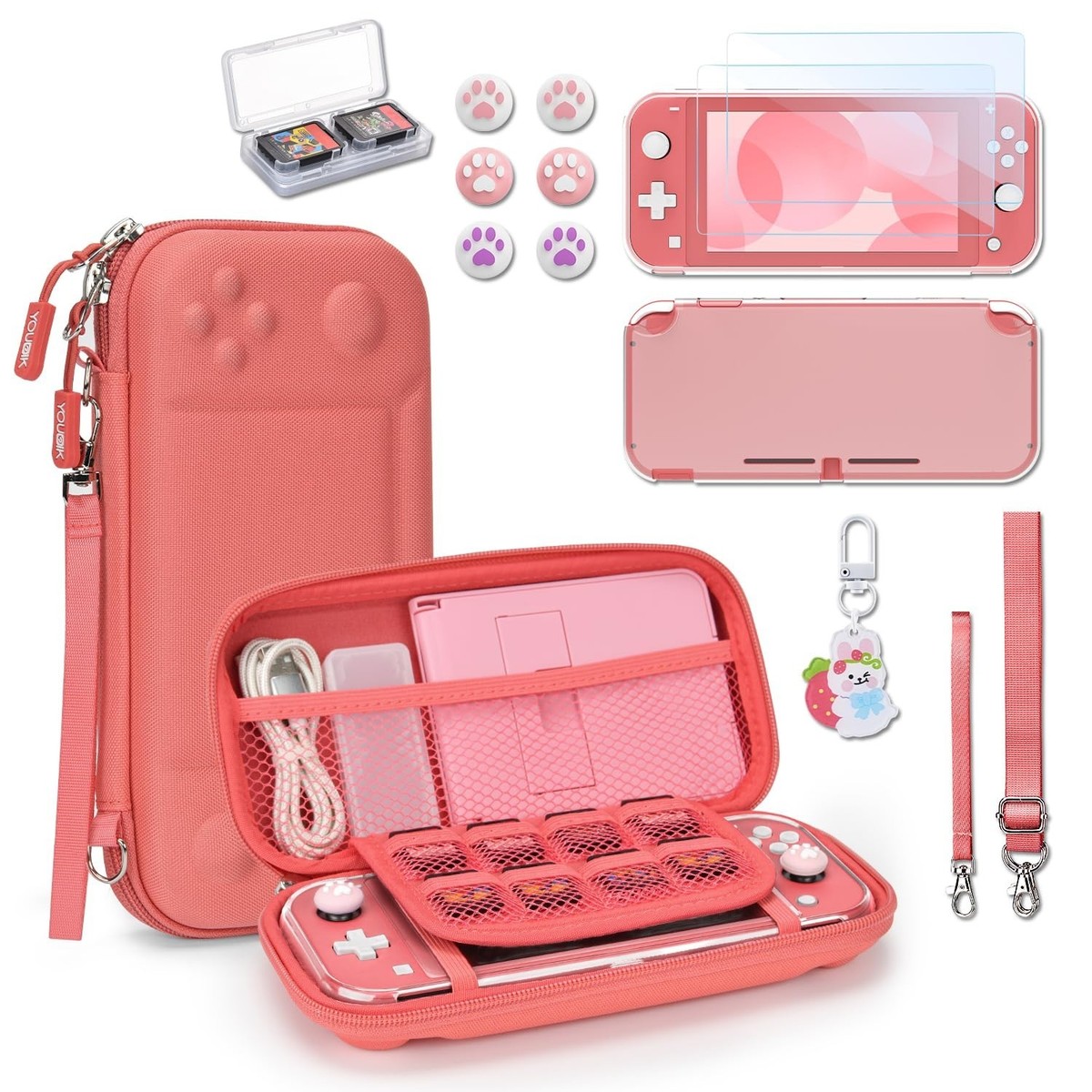 Younik Switch Lite Case, Portable Switch Lite Carrying Case, 14 in