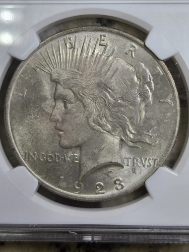 1923-P Peace Silver Dollar $1 NGC MS65
