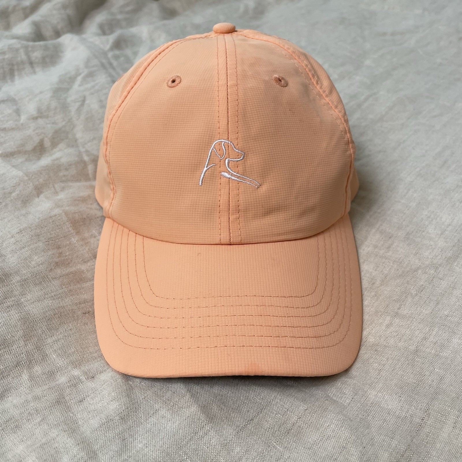 Rhoback Strapback Logo Hat Peach - image 1