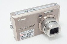 Nikon COOLPIX S600 Pink Gold Compact Digital Camera Tested Working Japan