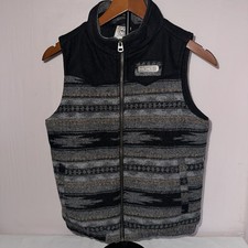 Cinch Boys Patterned Vest Size Large 12 70 Poly/30 Wool