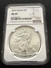 2016 Eagle S$1 NGC MS69 American Silver Eagle ASE