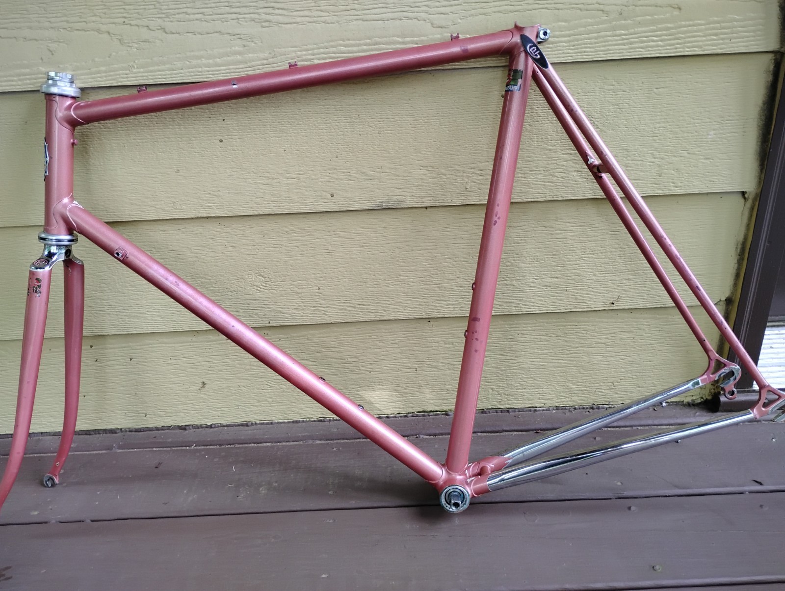 Vintage 1980's Pinarello Treviso Columbus Chromoly Steel Frameset