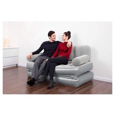 Divano Gonfiabile Multi Max 3 In 1 188x152x64cm Con Pompa Integrata Sacca 75079
