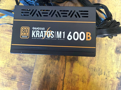 GAMDIAS KRATOS M1 600B 600W 80 PLUS Bronze ATX PSU 20+4, 4+4 CPU