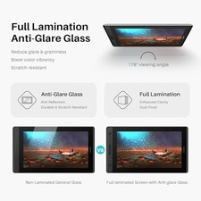 HUION KAMVAS Pro 16 Drawing Tablet with Screen, 15.6 inch Pen Display -