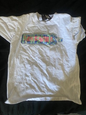 VLONE White Graphic Logo Friends Cotton Short Sleeve Men's T-Shirt