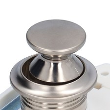 RV Push Button Latch White Cabinet Push Lock Caravan ABS Metal Catch Lock F PRLG