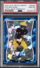 2020 LEAF METAL DRAFT AUTOS BLUE CRYSTALS #BAEB1 ENO BENJAMIN 10/10 PSA 10 AUTO