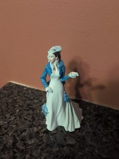 1991 Franklin Mint Gone with the Wind Scarlett O'Hara Figurine  Saw Mill Dress  