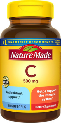 Nature Made Vitamin C 500mg Immune Support Antioxidant 60 Softgels NEW