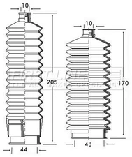 Front Left Or Right Steering Rack Boot Fits Alfa Romeo Fiat Lancia 131 132 159 1