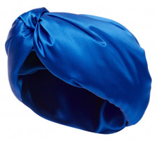 NWT Saint Laurent YSL Blue Sapphire Silk Sati...