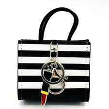 Sephora Mini Handbag Keychain Purse Charm w/ Lipstick Detail AirPods Holder