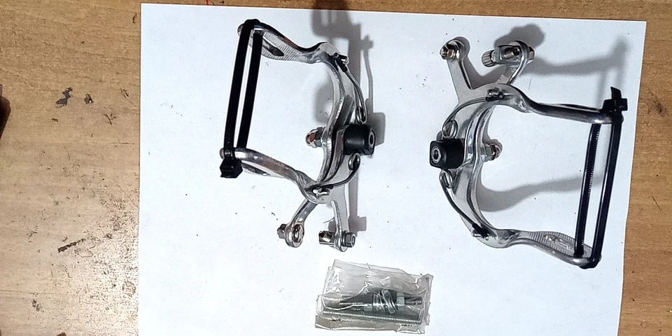 COPPIA FRENI TIPO CORSA SACCON CITY 3 ALLUMINIO VINTAGE ANNI 90 - Immagine 3 di 4