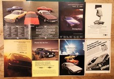 ASTON MARTIN DBS V8 + LAGONDA  -  7  VINTAGE ADVERTS  -  ORIGINAL