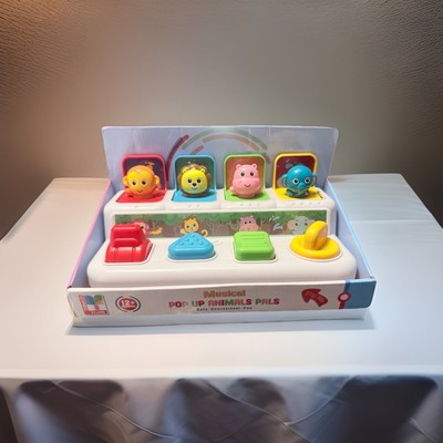 LTD Commodities Musical Pop-Up Pals Jungle Animals Monkey Lion Hippo Elephant