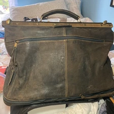 vintage leather doctor bag large