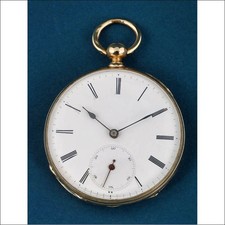 Antike Schweizer Taschenuhr aus 18 Karat Gold. Schweiz, circa 1875 bis 1885