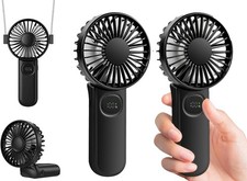  2-packs Portable Handheld Fan Personal Hand Held Fan Travel Foldable Eyelash