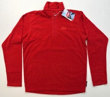Men's HELLY HANSEN Daybreaker 1/2 Zip Fleece Pullover MARS RED