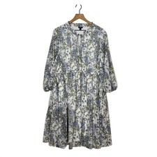 Torrid Mini Clip Dot Front Keyhole Dress Womens 2X Boho Floral Cottage Ruffle