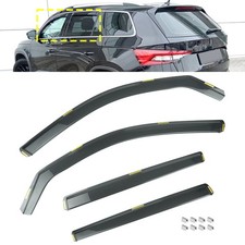 For Skoda Kodiaq MK1 SUV 2016-2024 5 Door Sun Rain Guard Wind Deflectors Tinted