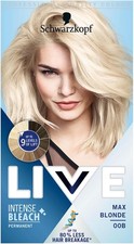Schwarzkopf LIVE Intense Lightener, Permanent Blonde Bleach Hair Dye