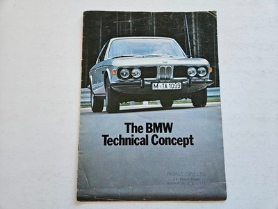 BMW 3.0 CSL 2000 2500 TECHNISCHER VERKAUFSPROSPEKT 1971