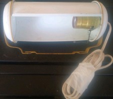 Vintage MCM Metal Headboard Bed Reading Lamp 1960s Enamel Wall Mount TESTED