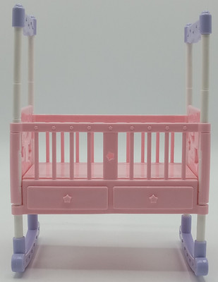 Barbie Happy Family Pregnant Midge 3 in 1 Nursery Crib Cradle Table 2002 Mattel
