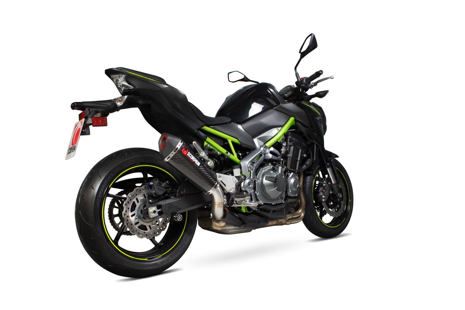 Kawasaki Z900 17-19 Scorpion Exhaust Serket Taper Carbon Slip-on RKA114CEO