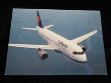 LUFTHANSA Airline Issue Airbus A320 Airplane Vintage Aviation AI Postcard