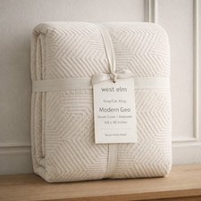 West Elm Modern Geo Duvet Cover 100% Cotton Bedding Crafted from soft New tags West Elm Modern Geo Duvet Cover 100% Cotton Bedding Crafted from soft New tags - Image 1