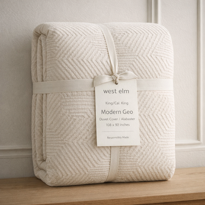 #ad #ad West Elm Modern Geo Duvet Cover 100% Cotton Bedding Crafted from soft New tags $89.99