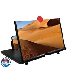 12" 3D HD Screen Magnifier Amplifier Projector Screen for Movies, Videos,and