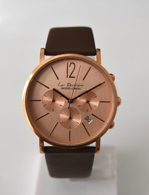 Jacques Lemans Brown Leather RG SS Chronograph LP-123D Watch