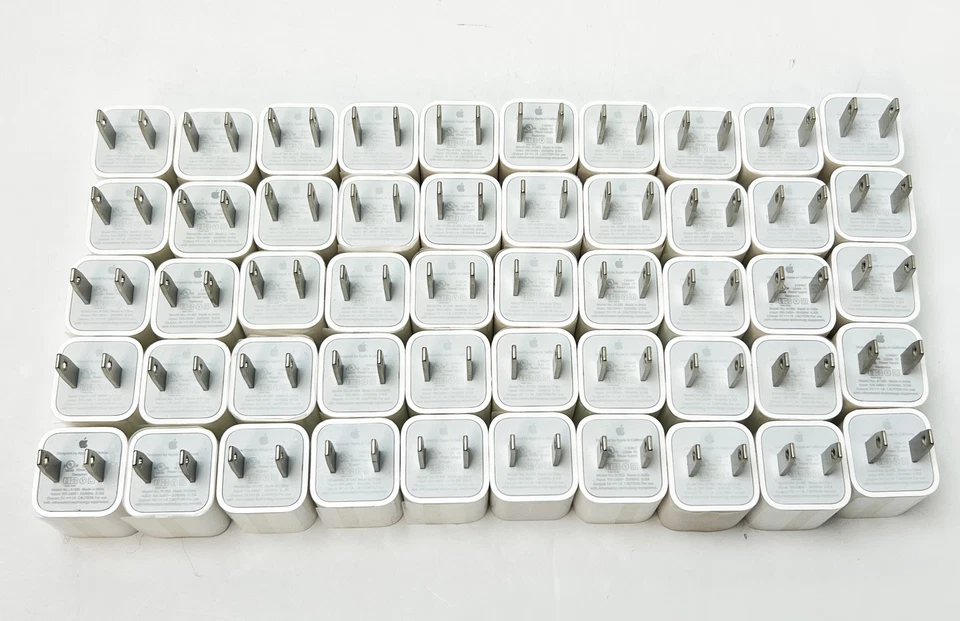 Lote de 50 Nuevos Cargador de Pared USB Apple 5W Adaptador de Corriente USB-A para iPhone iPad Foto 3 de 4